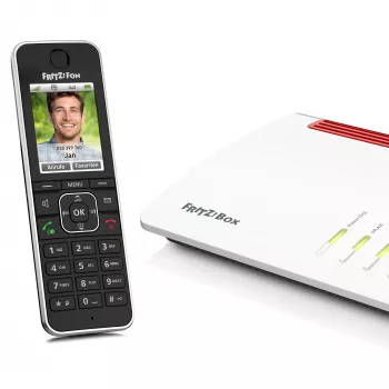 DECT τηλέφωνο AVM FRITZ!Fon C6 Μαύρο
