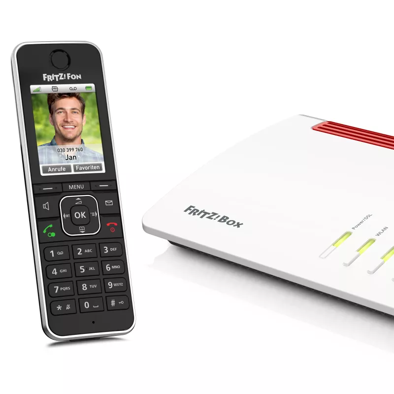 DECT τηλέφωνο AVM FRITZ!Fon C6 Μαύρο