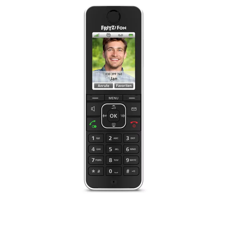 DECT τηλέφωνο AVM FRITZ!Fon C6 Μαύρο