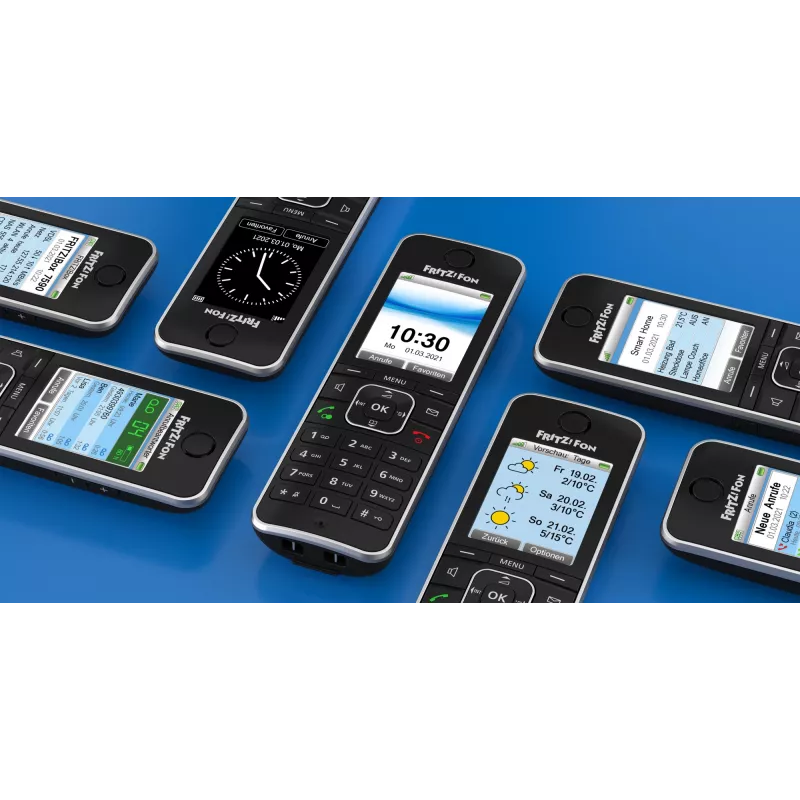 DECT τηλέφωνο AVM FRITZ!Fon C6 Μαύρο