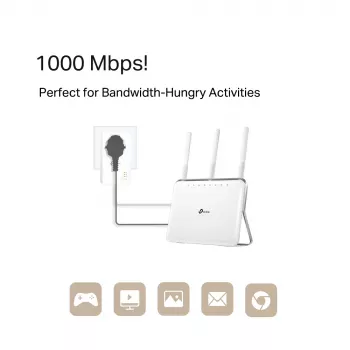 TP-Link TL-PA7019P KIT 1000 Mbit/s Ethernet LAN λευκό 2 τεμ.
