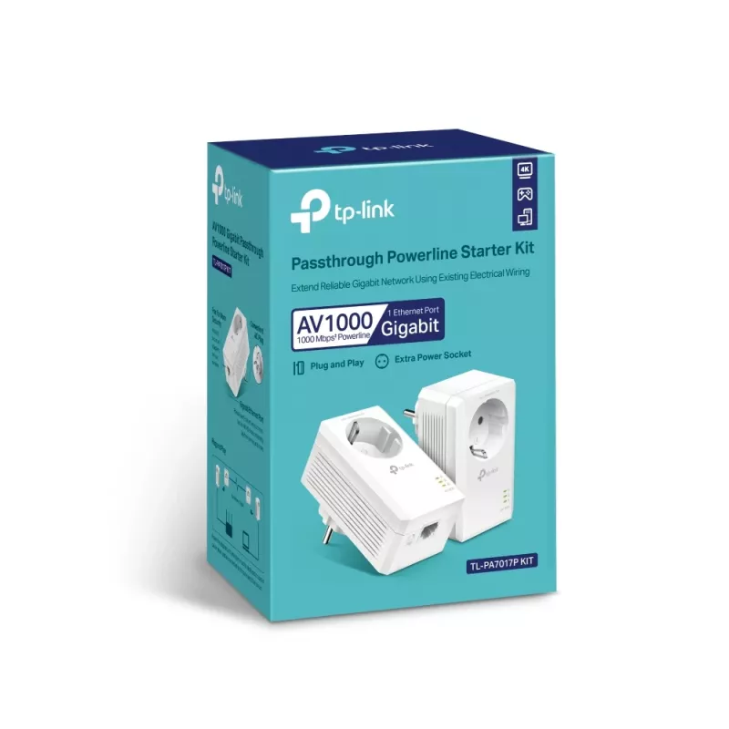 TP-Link TL-PA7019P KIT 1000 Mbit/s Ethernet LAN λευκό 2 τεμ.