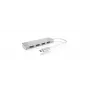 ICY BOX IB-HUB1425-C3 USB 3.2 Gen 1 (3.1 Gen 1) Type-C 5000 Mbit/s ασημί