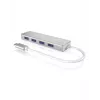 ICY BOX IB-HUB1425-C3 USB 3.2 Gen 1 (3.1 Gen 1) Type-C 5000 Mbit/s ασημί