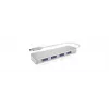 ICY BOX IB-HUB1425-C3 USB 3.2 Gen 1 (3.1 Gen 1) Type-C 5000 Mbit/s ασημί