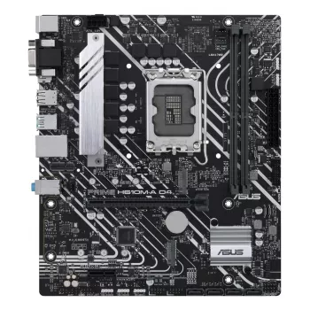 ASUS PRIME H610M-A D4-CSM μητρική πλακέτα, Intel H610, LGA 1700, micro ATX, 2x DDR4 DIMM, έως 64 GB, 2x M.2, 4x SATA III, HDMI, DisplayPort, VGA, Gigabit LAN
