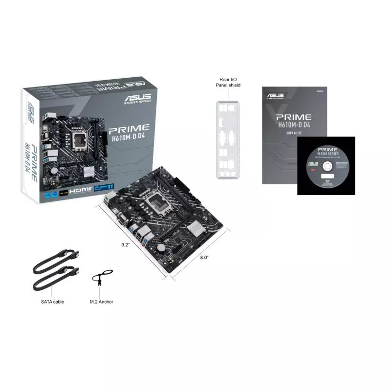 ASUS PRIME H610M-D D4 Intel H610 LGA 1700 micro ATX