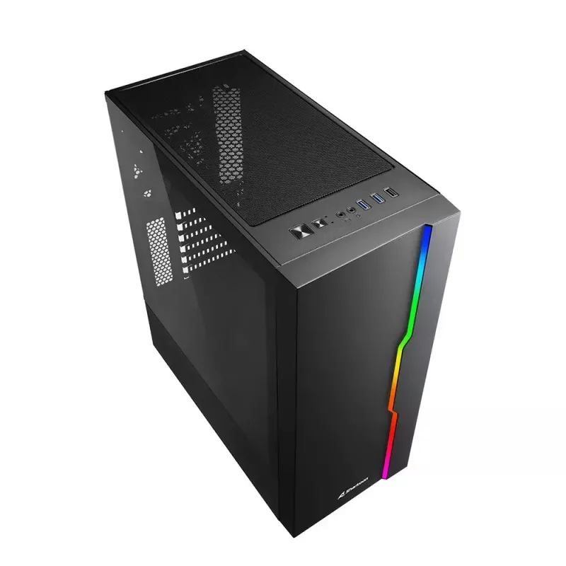 Κουτί υπολογιστή Sharkoon RGB Slider Midi Tower μαύρο