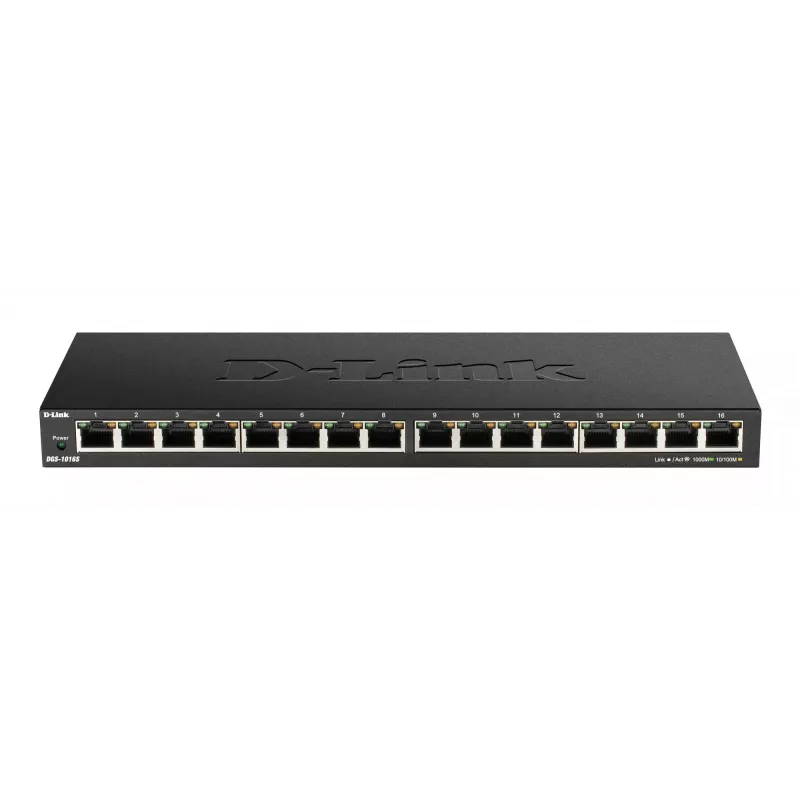 D-Link DGS-1016S Unmanaged Gigabit Ethernet (10/100/1000) μαύρο