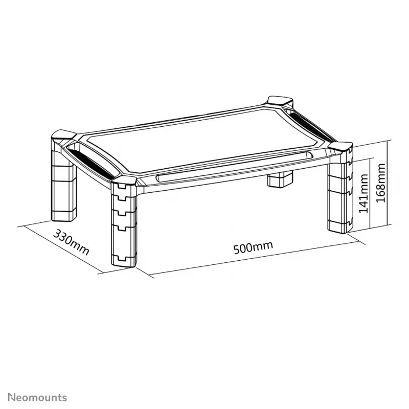 Neomounts NSMONITOR20 βάση οθόνης/laptop - ρυθμιζόμενου ύψους - universal