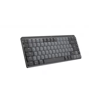 LOGITECH Mx Mechanical Mini μινιμαλιστικό ασύρματο φωτιζόμενο πληκτρολόγιο - graphite Tactile Quiet Qwertz γερμανικό