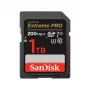 Κάρτα μνήμης flash SDXC SANDISK Extreme PRO 1TB UHS-I U3 V30 Class 10, έως 200 MB/s ανάγνωση, 140 MB/s εγγραφή, ανθεκτική σε κρούσεις, μαύρη