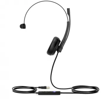 Yealink UH34 Mono Teams Headset, Ενσύρματο, Γραφείο/Callcenter, 20 - 20000 Hz, 88 g, Headset, Μαύρο