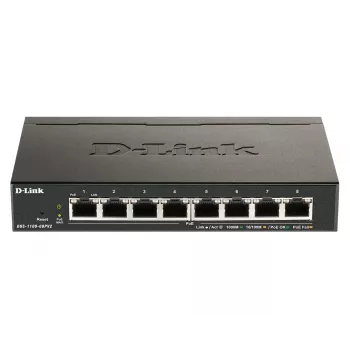 D-Link DGS-1100-08PV2 Managed L2/L3 Gigabit Ethernet (10/100/1000) Power over Ethernet (PoE) Μαύρο