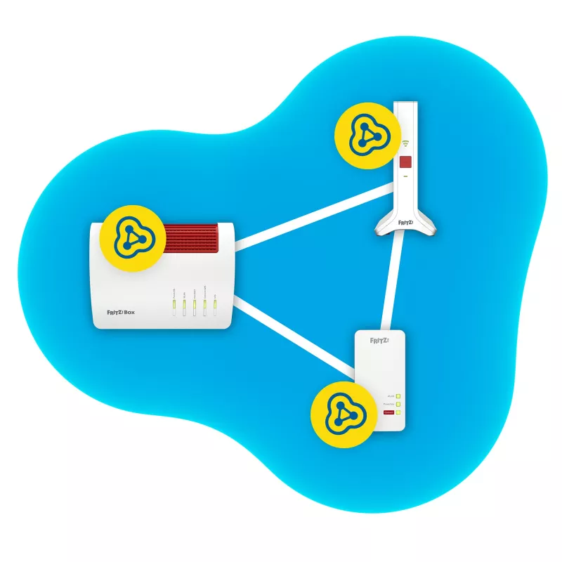 Repeater 3000 AX Αναμεταδότης δικτύου 2400 Mbit/s Λευκό