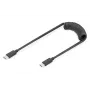 DIGITUS καλώδιο USB - Type-C σε USB - Type-C σπιράλ, TPU USB 2.0, PD60W Max; 1m