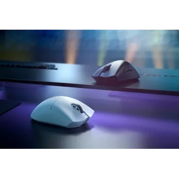 RAZER Deathadder V3 Pro εργονομικό ασύρματο/ενσύρματο gaming ποντίκι λευκό