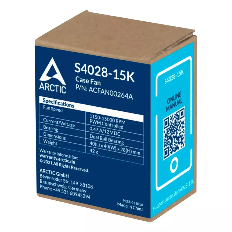 ARCTIC S4028-15K - ανεμιστήρας server 40 mm