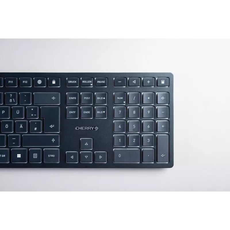 CHERRY KW 9100 λεπτό Πληκτρολόγιο Universal RF Wireless + Bluetooth QWERTZ Μαύρο