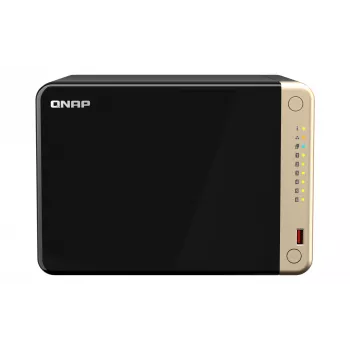 QNAP TS-664 NAS Tower Intel® Celeron® N5095 8 GB DDR4 0 TB QNAP QTS Μαύρο, Μπρονζέ