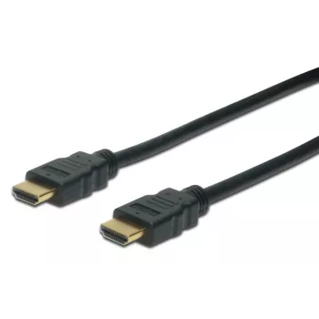 DIGITUS Καλώδιο σύνδεσης HDMI High-Speed, Type A M/M, 1m με Ethernet, Ultra HD 60p, Χρυσό μαύρο