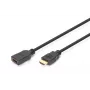 DIGITUS Καλώδιο επέκτασης HDMI High Speed, τύπου A M/F, 3 m με Ethernet, Ultra HD 24p, χρυσό μαύρο