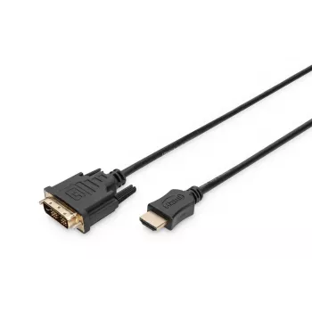 DIGITUS Καλώδιο αντάπτορα HDMI, Type A-DVI(18+1) M/M, 3m Full HD μαύρο