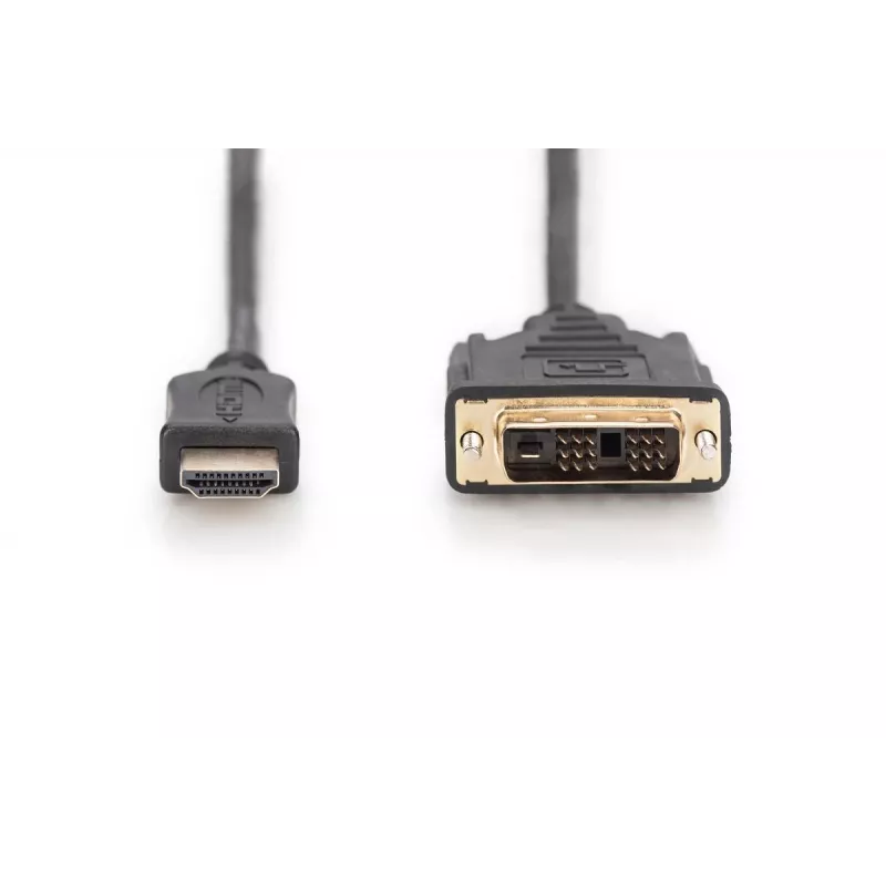 DIGITUS Καλώδιο αντάπτορα HDMI, τύπου A-DVI(18+1) M/M, 3m Full HD μαύρο