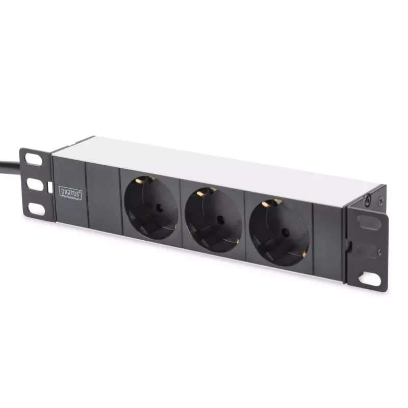 DIGITUS Πακέτο δικτύου 10in – Ερμάριο 6U, γκρι ράφι, PDU, Switch 8 θυρών, Patch panel CAT6