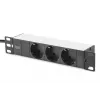 DIGITUS Σετ δικτύου 10in-9U 312x300mm Θήκη Ράφι PDU Patch panel 8 θυρών