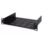 DIGITUS Σταθερό ράφι 254 mm (10 ίντσες) 1U 44x254x150 mm, Χρώμα μαύρο (RAL 9005)
