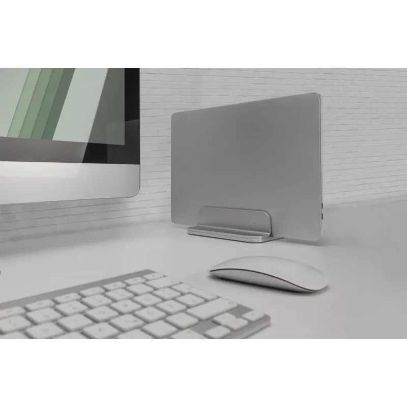 DIGITUS Κάθετη βάση notebook, Αλουμίνιο ασημί