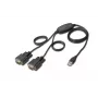 DIGITUS Καλώδιο USB 2.0 σε 2x RS232 1,5m