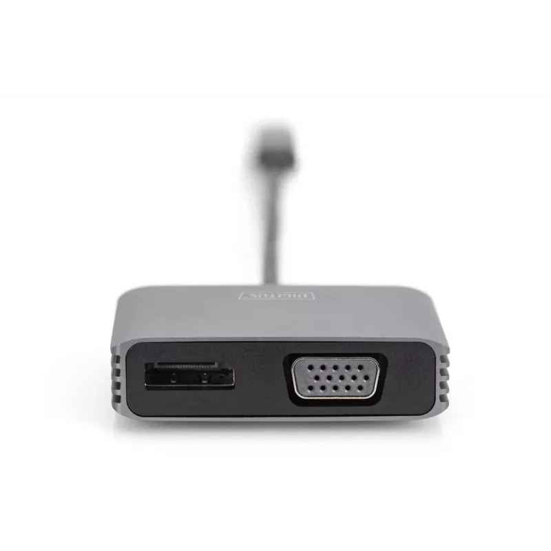 DIGITUS USB Type-C 4K 2-in-1 DisplayPort + VGA Προσαρμογέας γραφικών