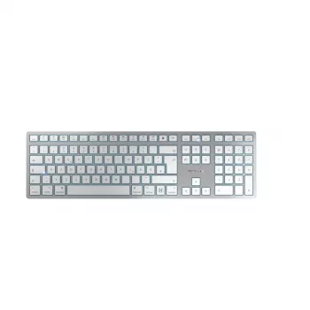 CHERRY KW 9100 λεπτό FOR MAC Πληκτρολόγιο Universal USB + Bluetooth QWERTZ Γερμανικό Ασημί