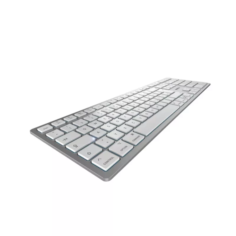 CHERRY KW 9100 λεπτό FOR MAC Πληκτρολόγιο Universal USB + Bluetooth QWERTZ Γερμανικό Ασημί