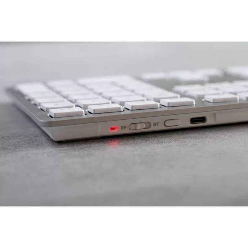 CHERRY KW 9100 λεπτό FOR MAC Πληκτρολόγιο Universal USB + Bluetooth QWERTZ Γερμανικό Ασημί