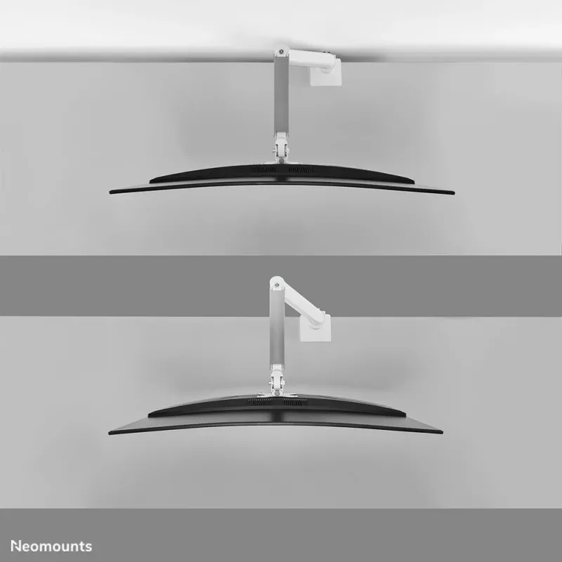 Neomounts DS70PLUS-450WH1 Βάση οθόνης 17-49 inch - γκάζι - σφιγκτήρας γραφείου - 180°-stop