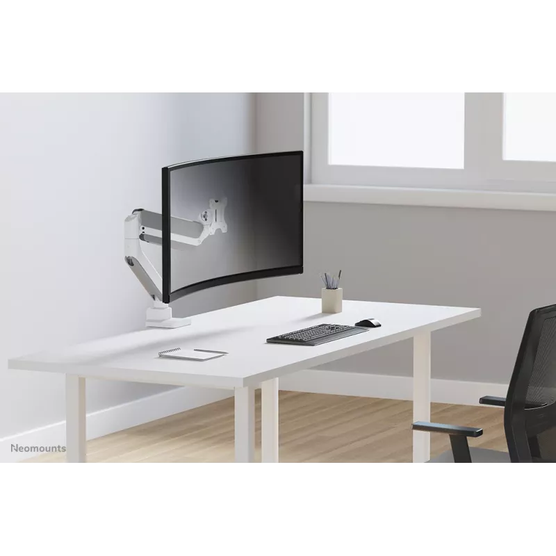 Neomounts DS70PLUS-450WH1 Βάση οθόνης 17-49 inch - γκάζι - σφιγκτήρας γραφείου - 180°-stop