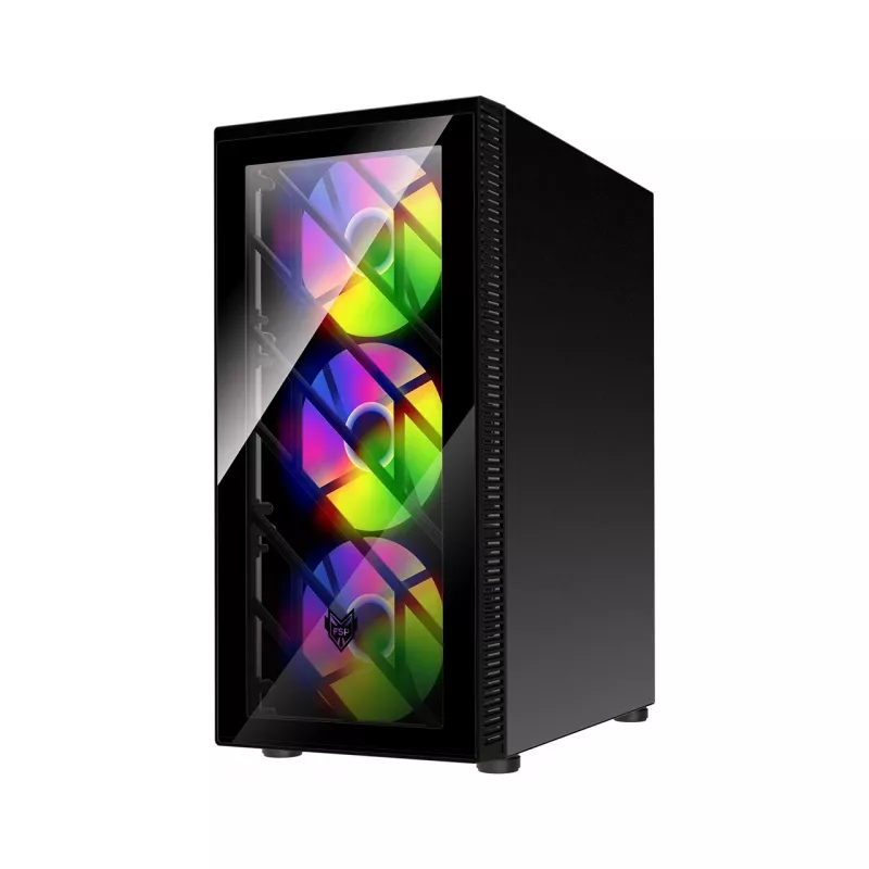 FSP CMT192 κουτί Midi Tower mITX, mATX, ATX μαύρο Fixed RGB