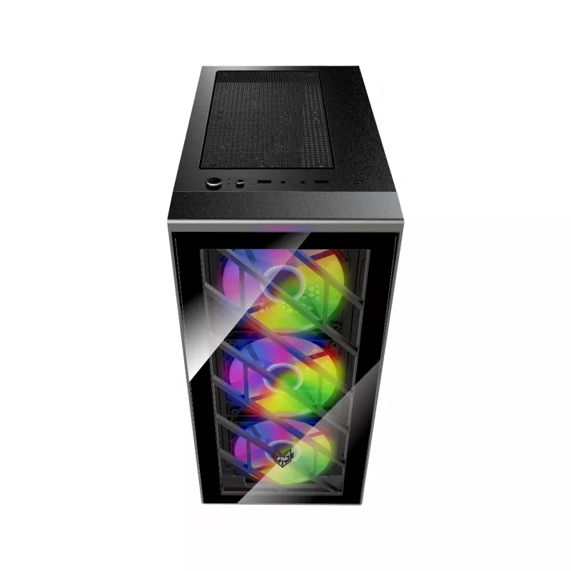 FSP CMT192 κουτί Midi Tower mITX, mATX, ATX μαύρο Fixed RGB