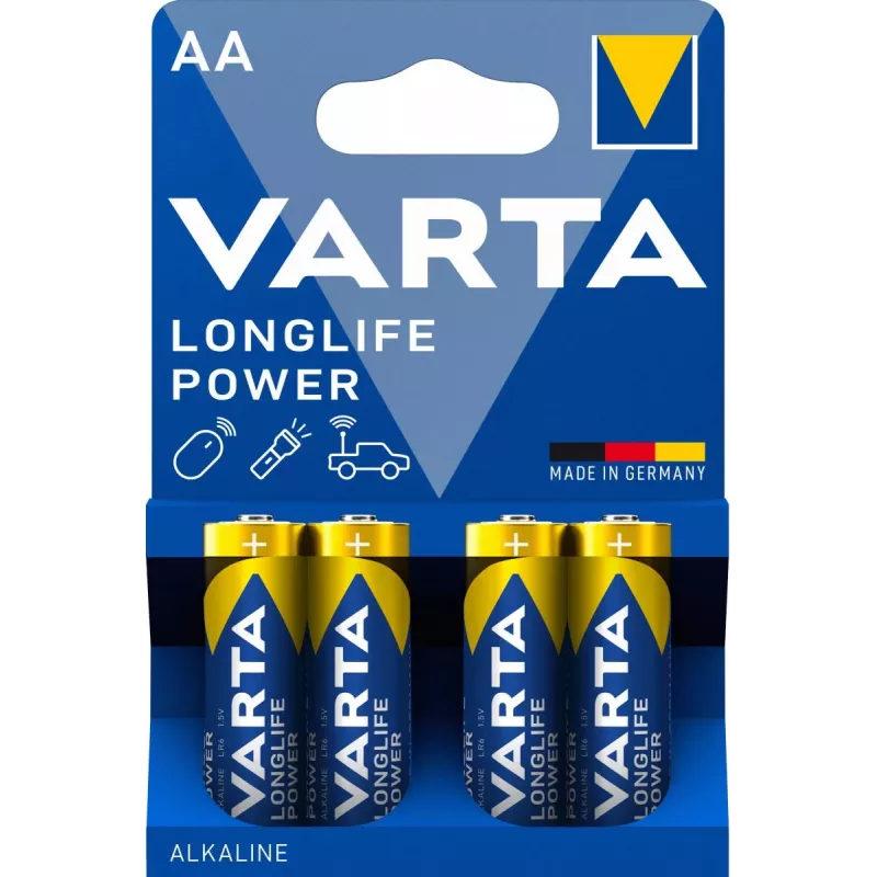 VARTA Μπαταρία Longlife Power Mignon AA LR06 1x4