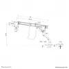 Neomounts DS75S-950WH2 Βραχίονας οθόνης 17-32 inch - Γάζα αερίου - Topfix - 180°-Stop