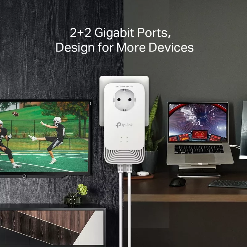 TP-Link PG2400P KIT PowerLine Προσαρμογέας δικτύου 1428 Mbit/s Ethernet LAN Λευκό 2 τεμ.