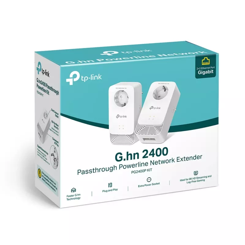 TP-Link PG2400P KIT PowerLine Προσαρμογέας δικτύου 1428 Mbit/s Ethernet LAN Λευκό 2 τεμ.