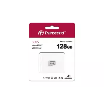 TRANSCEND Κάρτα Micro-SDXC 300S 128GB UHS-I U3 χωρίς αντάπτορα