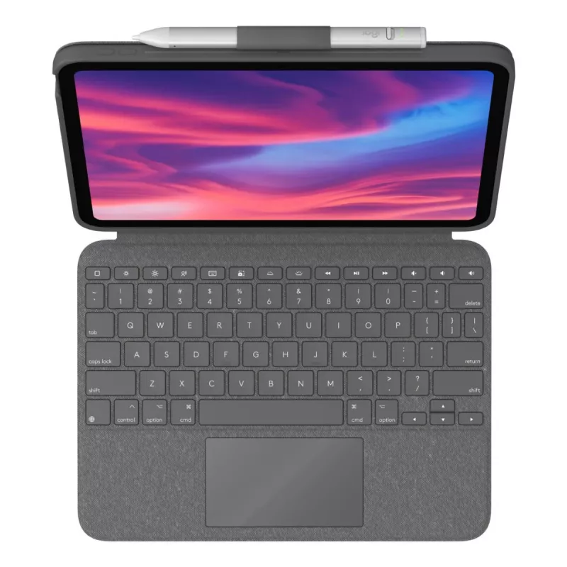 LOGITECH Combo Touch για iPad (10η γενιά) - Oxford Γκρι - German Qwertz