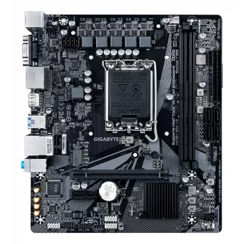 GIGABYTE H610M S2H V2 Μητρική - Υποστηρίζει επεξεργαστές Intel Core 14ης γενιάς, 4+1+1 Hybrid-Phasen Digital VRM, έως 5600MHz DDR5, 1xPCIe 3.0 M.2, GbE LAN, USB 3.2 Gen 1