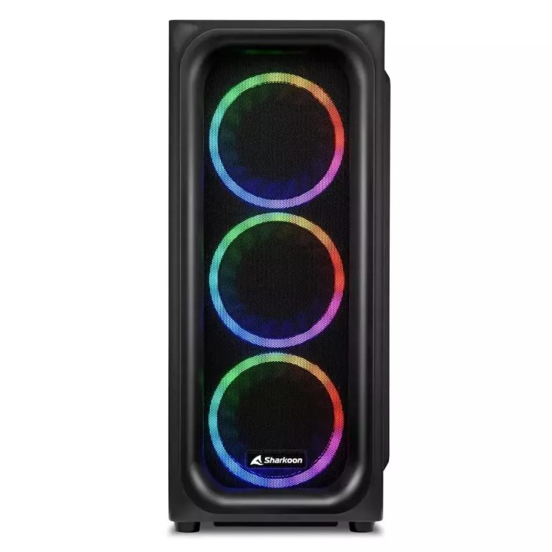Κουτί PC Sharkoon TK5M RGB ATX Desktop μαύρο