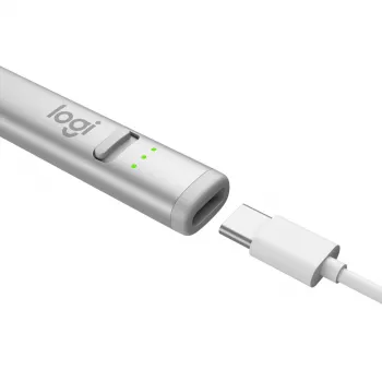 LOGITECH Crayon Ψηφιακό στυλό USB-C ασημί